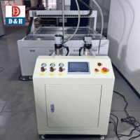 Mesin otomatis CNC 3 sumbu, bagian AB Epoxy Resin pot & pengukur 2K sistem dosis dengan lem Label Dispenser