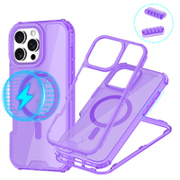 PhoneCase pour Samsung Galaxy S25 S24 FE Ultra Plus 5G magnétique translucide mat absorbant les chocs couverture rigide de protection complète du corps
