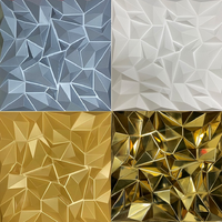 Panneau mural 3D en PVC diamanté, design moderne pour l'intérieur