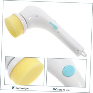 5 in 1 Rechargeable Handheld PP Nylon Eco-Friendly Multi-Functional <b>Electric</b> <b>Cleaning</b> <b>Brush</b> for Bathroom & Kitchen Floors - Product Image 2