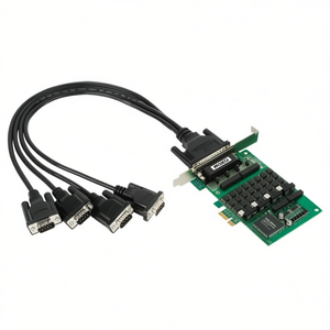 Carte série PCI Express Moxa CP-114EL-DB9M, 4 ports RS232, connecteurs D-Sub standard pour usage industriel, Taïwan - Product Image 2