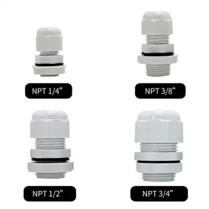 Prensaestopas de protección NPT IP68 a prueba de explosiones 1/4 3/8 3/4 prensaestopas 1/2