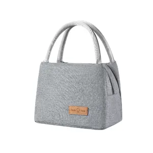 Bolsa de almuerzo aislante para mujer y niño, bolsa portátil para Picnic, nevera, hielo, comida, Picnic, para el trabajo