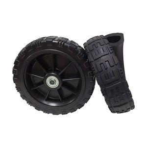 Fabrika doğrudan 8-Inch tek tekerlek olmayan şişme sessiz yarı-hollow kauçuk tekerlekler için araba buzdolapları - Product Image 3