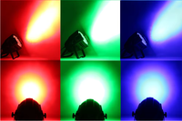 UNOXINE Projecteur LED PAR 54 3W RGBW en aluminium de haute qualité avec contrôle DMX512 IP33 Ra90 CRI - Pour éclairage de discothèque/club
