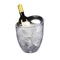 Ember Es Plastik dengan Logo Kustom 50oz, Kosong untuk Sublimasi, untuk Wine & Bir