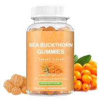 VitaSpring OEM Gummies à l'huile d'argousier, bonbons à l'extrait d'argousier de Chine, compléments Halal 500mg Oméga 7, Gummies à l'argousier