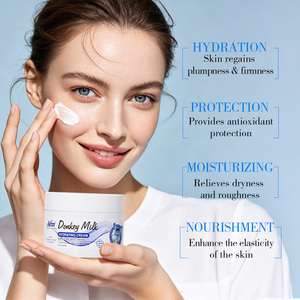 Crema al <span class=keywords><strong>Latte</strong></span> d'<span class=keywords><strong>Asina</strong></span> Nary 150g, Rassodante e Riparatrice, con Acido Ialuronico e Vitamina E, Siero Viso Personalizzabile - Product Image 5