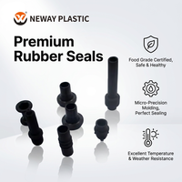 Fabricant professionnel de bouchons en caoutchouc EPDM/silicone moulés, de qualité alimentaire, avec joint d'étanchéité, couleur et forme personnalisées, modèle Neway