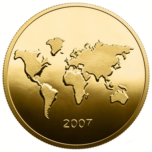 Gold Plated Commemorative Coin Round Plated Iron Souvenir Medallion <b>World</b> <b>Map</b> Collectible Gift - Product Image 1