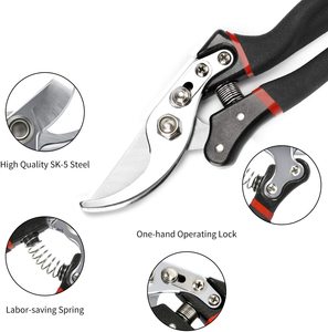 Hydroponic Blade Cutter Stainless Steel Garden Scissor Pruner <strong>Small</strong> Trimming <strong>Pruning</strong> <strong>Shears</strong> Bypass Gardening Tools Garden Work - Product Image 4