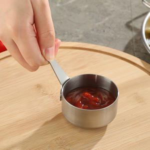 ถ้วยซอสสแตนเลส 304 หนาพิเศษ ขนาด 60/80/100 มล. พร้อมหูจับ สำหรับใส่ซอสหรือเครื่องปรุงรส - Product Image 2