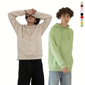 Sudaderas Resistentes de 480 g/m², Mezcla de Algodón y Poliéster Dorado, Interior Suave, Hombros Caídos, Sudaderas Holgadas para Trabajo, para Hombre - Product Image 6