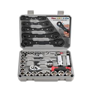ชุดประแจวงล้อซิเม็ง 10 ชิ้น ขนาด 6-21 มม. ชุดเครื่องมือซ็อกเก็ตสำหรับซ่อมรถยนต์และงานช่าง - Product Image 1