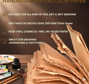 Vintage Leather Grimoire Journal with Skeleton Key Lock Handmade Deckle Edge <b>Book</b> of Shadows, Antique Spell Writing Notebook - Product Image 2