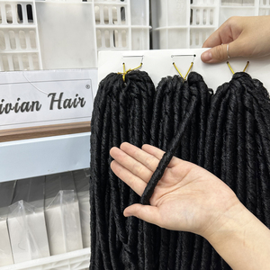 Vente en gros <span class=keywords><strong>de</strong></span> dreadlocks souples <span class=keywords><strong>de</strong></span> 14 pouces, 3x Soft Dread Locs Cabelo <span class=keywords><strong>Nina</strong></span> Softex Pacotao Cabelo <span class=keywords><strong>Nina</strong></span> Softex Dreads avec couleur noire, 45 mèches par paquet - Product Image 3