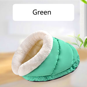 Мягкие лежанки для кошек, моющиеся Тапочки в форме пещеры, гнездо для кошек, щенков, собак, персонализированная кровать для питомцев - Product Image 5