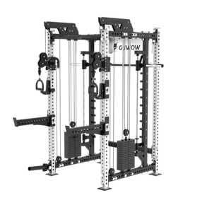 Nouvelle Machine Smith Multifonctionnelle à Usage Commercial avec Power Rack, Lat Pulldown, <span class=keywords><strong>Low</strong></span> <span class=keywords><strong>Row</strong></span> et Câble Smith pour Entraînement de Force et <span class=keywords><strong>Musculation</strong></span> - Product Image 1