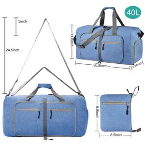 Bolsa de Viaje Plegable Grande, Bolsa de Mano Oxford, Maleta de Mano, Bolsa de Viaje para Avión, Organizador de Equipaje - Product Image 2
