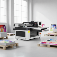 Printer Inkjet UV Flatbed Semi-Otomatis DZ-6090 A1 60CM*90CM Baru dengan Print Head XP600 1200x1200dpi Multiwarna Putih & Pernis