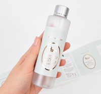 Étiquette adhésive personnalisée durable et écologique pour cosmétiques, autocollant avec logo en feuille d'or pour flacon de soin de la peau, parfum, huile essentielle