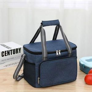 Sacs isothermes pour le déjeuner pour hommes et femmes, boîte à lunch thermique étanche, sac isotherme souple pour pique-nique en plein air avec bandoulière réglable - Product Image 1