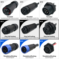 Connecteurs de câbles mâles/femelles étanches IP65/IP67/IP68 2-12 broches 10A pour bande LED