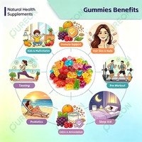 Gummies de mousse de mer Pureon en promotion, faibles en sucre avec Ashwagandha pour le soutien digestif, complément à base de plantes