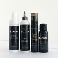 Kit d'Installation de Perruque avec Produits Capillaires Imperméables en Dentelle, Marque Blanche et Emballage Personnalisé