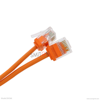 Slim Cat6 Utp 0,1 m 0,15 m 0,25 m 0,5 M 1M 2M Cable 28AWG Super Slim Cat6a Patch Cord Thin Full Copper Cat6a Cables de parche ultra delgados