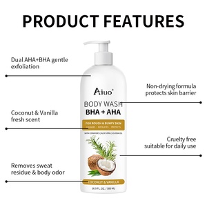 <span class=keywords><strong>Gel</strong></span> de Ducha con Ácido Salicílico y Logotipo Personalizado, con <span class=keywords><strong>Aloe</strong></span> <span class=keywords><strong>Vera</strong></span> y Aceite de Jojoba para Calmar la Piel Irritada - Product Image 3