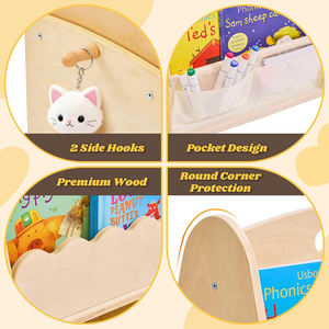 Estantería Modular de Madera de 5 Niveles para Niños Pequeños, Organizador de Juguetes con Asa - Product Image 6