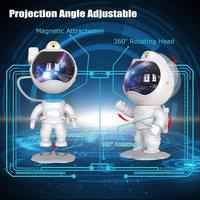 Projecteur d'étoiles LED moderne à rotation à 360 degrés pour veilleuse, multicolore rechargeable pour chambre à coucher