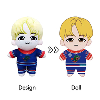 Jouets en peluche personnalisés de haute qualité, anime, dessin animé, Kpop, rembourrage en coton PP, matière en peluche super douce, taille 20 cm, couleur et logo personnalisés