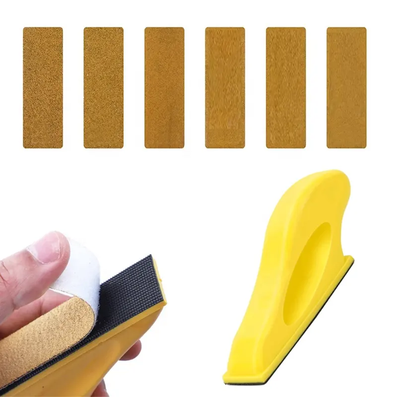 70pcs Sanding Tools For Small Projects Handle Sanding Block For Wood Working for Car Finishing &Metal Polishing