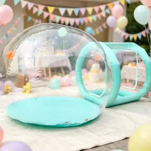Casa de Burbujas Inflable Transparente con Túnel de PVC Transparente para Fiestas de Cumpleaños Infantiles, Bodas, Eventos al Aire Libre en la <span class=keywords><strong>Playa</strong></span>, Alquiler - Product Image 2