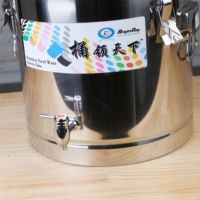Baril d'isolation thermique en acier inoxydable de grande capacité Grandes casseroles pour la cuisson Récipient alimentaire à double paroi Seau à glace en mousse
