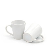 Fabricant de tasse à café de sublimation de 12oz Produit blanc Tasse à café en céramique Fournisseur Tasses vierges de sublimation