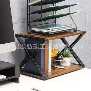 Simple Multifunctional Printer <b>Shelf</b> Living Room Bookshelf X-Shaped Floor Stand <b>Desktop</b> Simple Storage Rack - Product Image 4