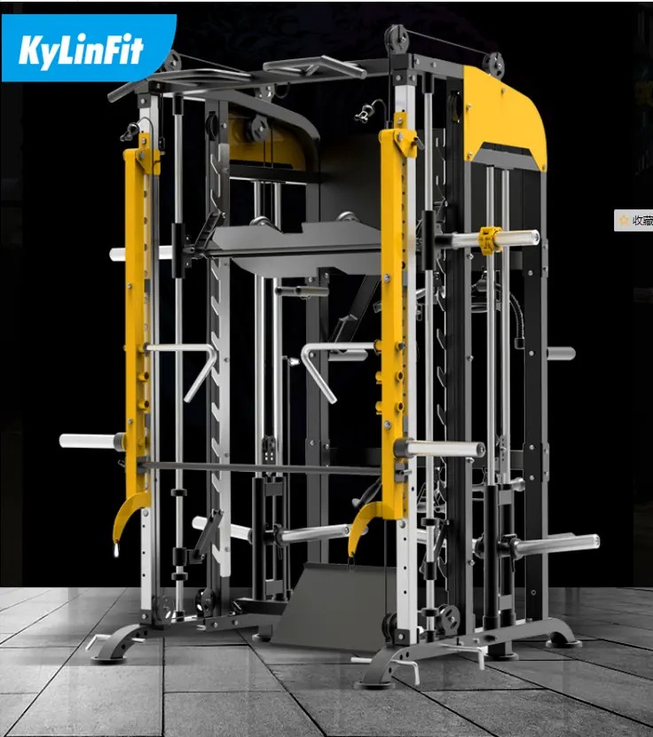 Многофункциональный тренажер Kylinfit, стойка для штанги, тренажерный зал, коммерческая стойка для squat, волновой фитнес-оборудование, Смит-машина