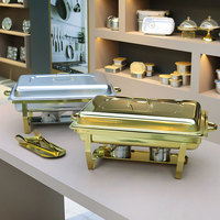 Réchaud de buffet pliable en acier inoxydable économique et grand, fournitures hôtelières, équipement de restauration, plats chauds de buffet avec bac à nourriture