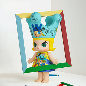 Vente en gros – Figurines POPMART MEGA <span class=keywords><strong>ROYAL</strong></span> MOLLY 400% de la série Enfantin, 100 % originales et authentiques, en PVC/ABS, jouets décoratifs tendance, cadeau - Product Image 3