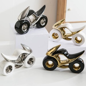 Modern Simple Ceramic Motorcycle Light Luxury <strong>Ornaments</strong> <strong>for</strong> <strong>Living</strong> <strong>Room</strong> Entrance Decoration TV Cabinet Home Decor Sense Gifts - Product Image 5