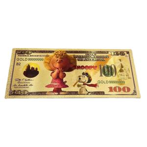 2026 Gran Venta Billete <span class=keywords><strong>de</strong></span> Colección <span class=keywords><strong>de</strong></span> Perro Beagle <span class=keywords><strong>de</strong></span> Dibujos Animados Estadounidenses, <span class=keywords><strong>5</strong></span> Diseños, Bañado en Oro <span class=keywords><strong>de</strong></span> 24K - Product Image 2