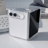 Coque de téléphone ultra-fine 2-en-1 pour iPhone Fold, haute transparence, TPU PC, bords souples, résistante aux rayures, anti-traces de doigts, légère