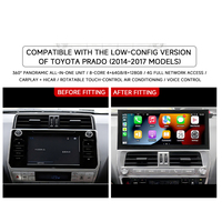 Radio para Auto con Android 15, Pantalla Inalámbrica Carplay, Reproductor Multimedia para Toyota Prado 2018-2022, Venta al Por Mayor