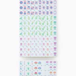 Set Regalo di Lusso per Uso Domestico: Tessere Mahjong Americane in Acrilico Giallo Modello 002, Artigianali e di Alta Qualità - Product Image 3
