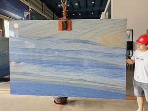 Lujosa <span class=keywords><strong>losa</strong></span> de cuarcita azul Grand Skylight Azul Macaubas de Brasil <span class=keywords><strong>para</strong></span> pisos, paredes y encimeras de villas. - Product Image 6