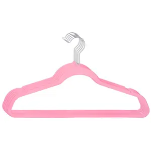 옷장에 대 한 도매 럭셔리 ABS 핑크 플라스틱 코트 옷 옷걸이