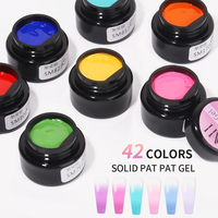 Menghe Private Label 42 couleurs Pat Pat Gel Ombre Nails LED Nail Lamp Set Solid Uv Gel Polish 15ml Lasting Color UV Gel